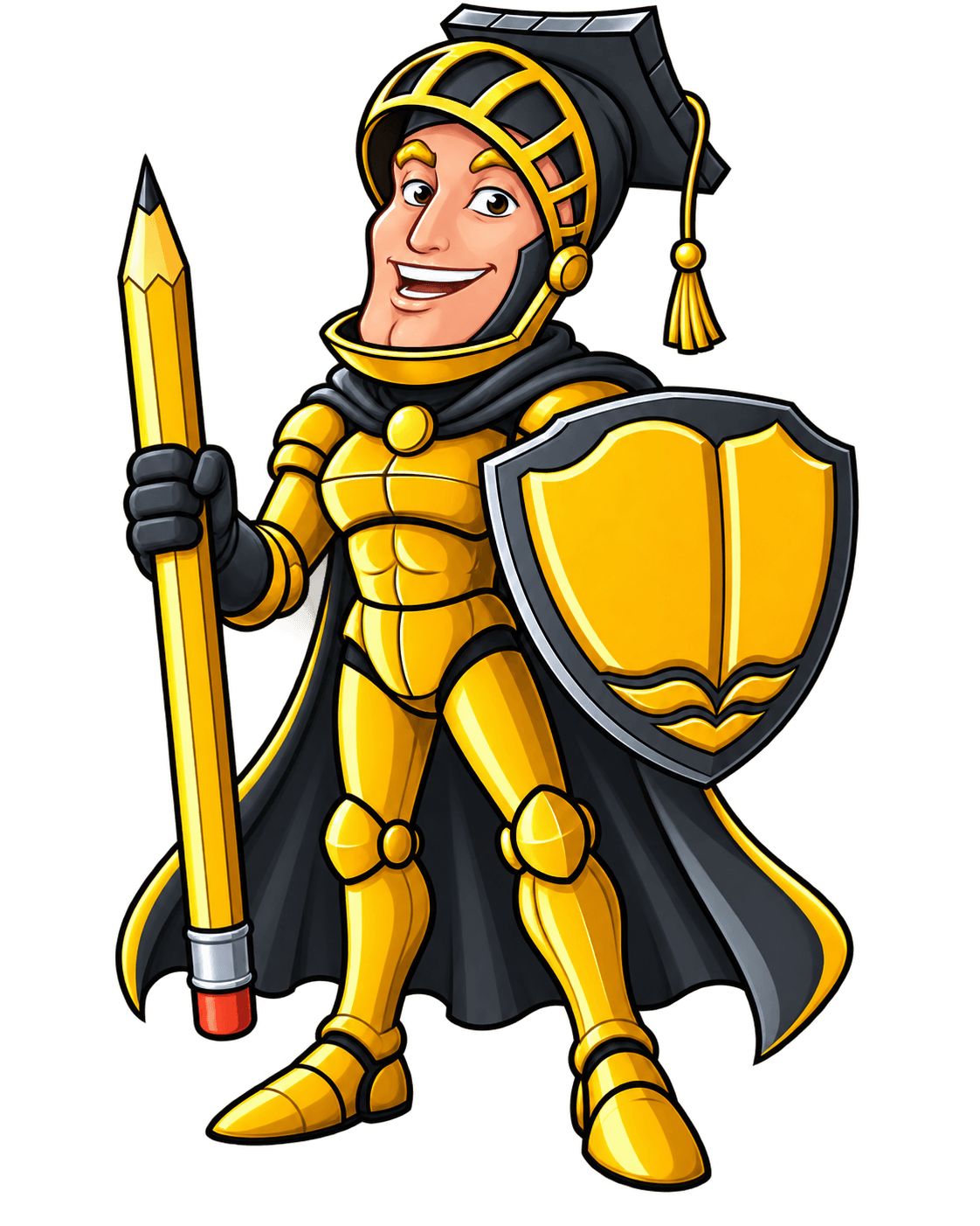 StudyKnight mascot reviewing a resume